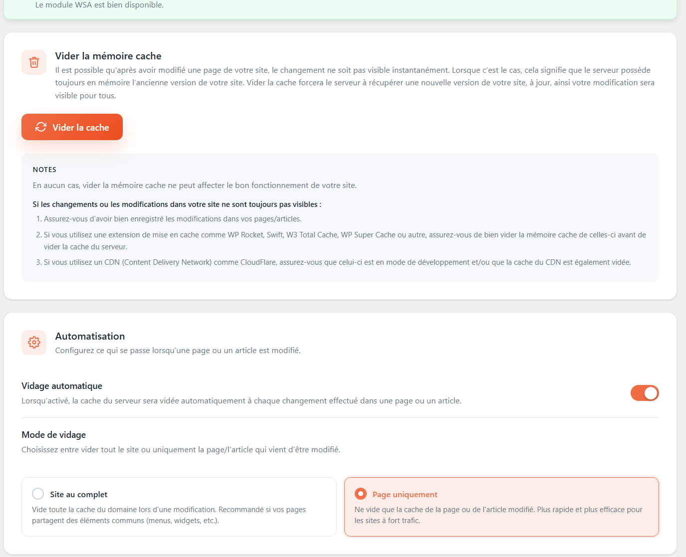 WordPress auto-purge plugin